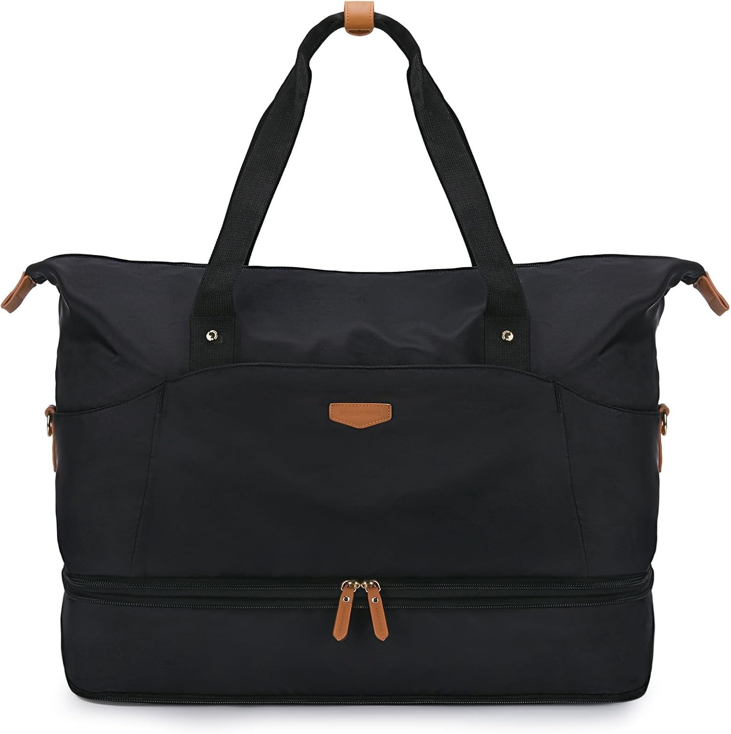 Weekender Bag for Women, Foldie Travel Bag Expandable with Shoes Compartment …