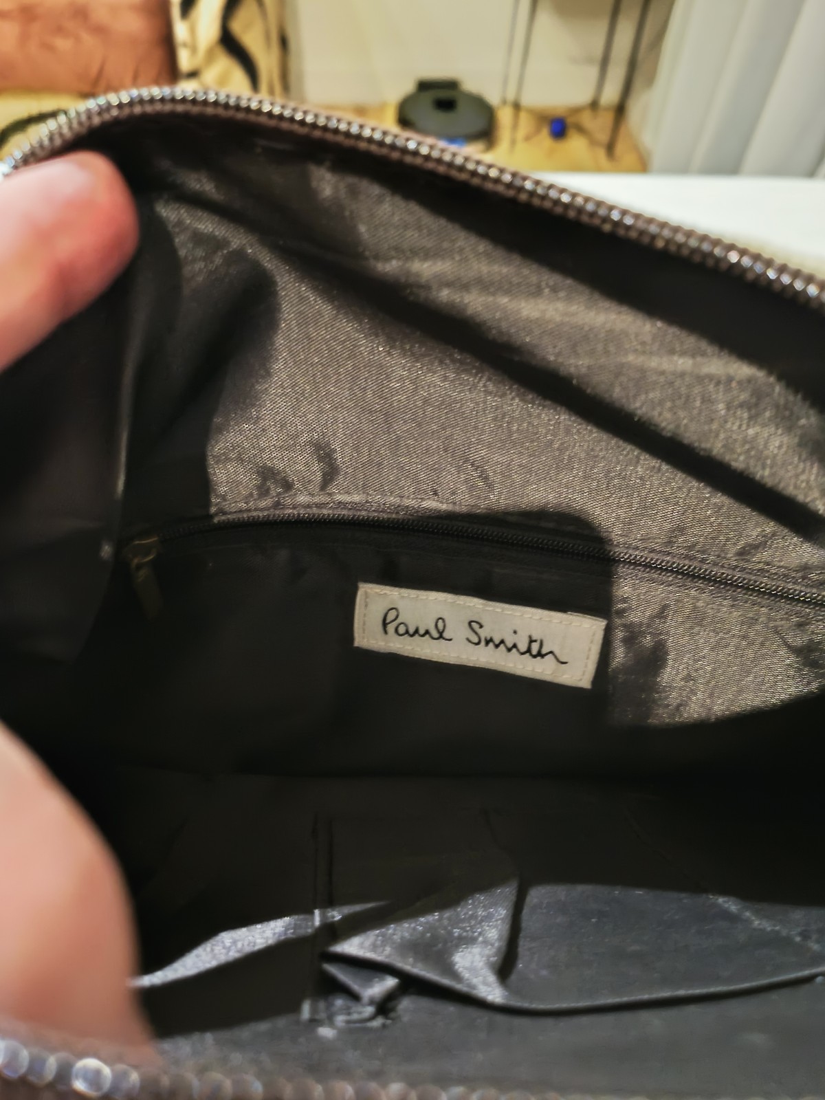 Paul Smith Mini Cooper Washington DC Messenger Bag Canvas Leather Shoulder Cross