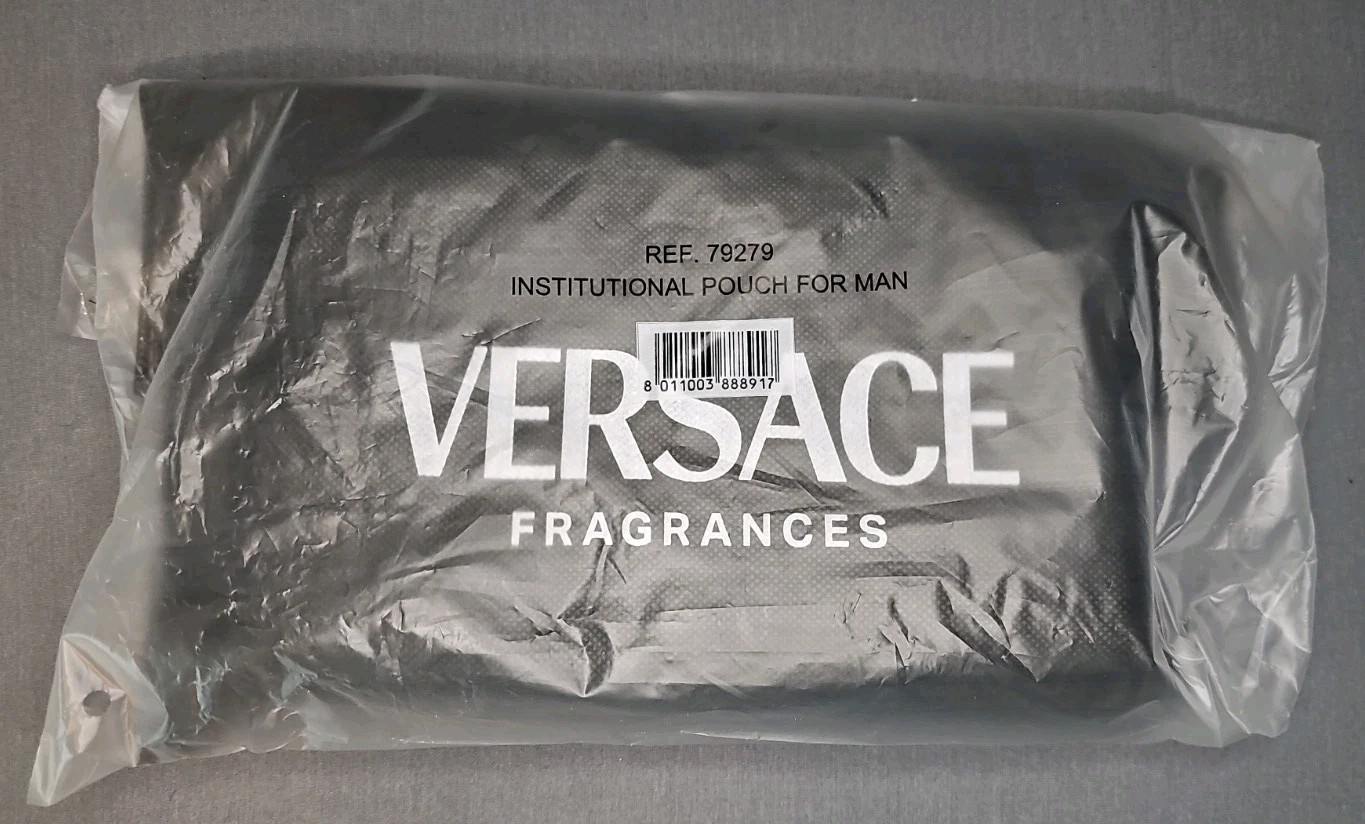 Versace Fragrances Black Toiletry Bag Dopp Kit