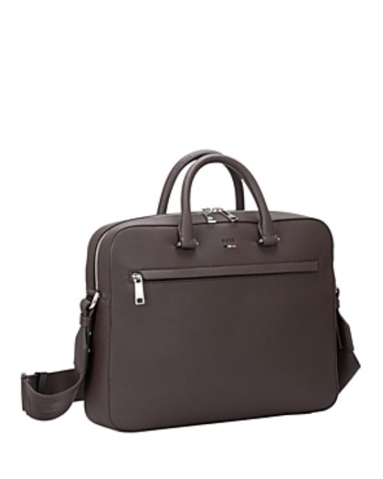 Hugo by Hugo Boss Men’s Ray Briefcase Dark Brown