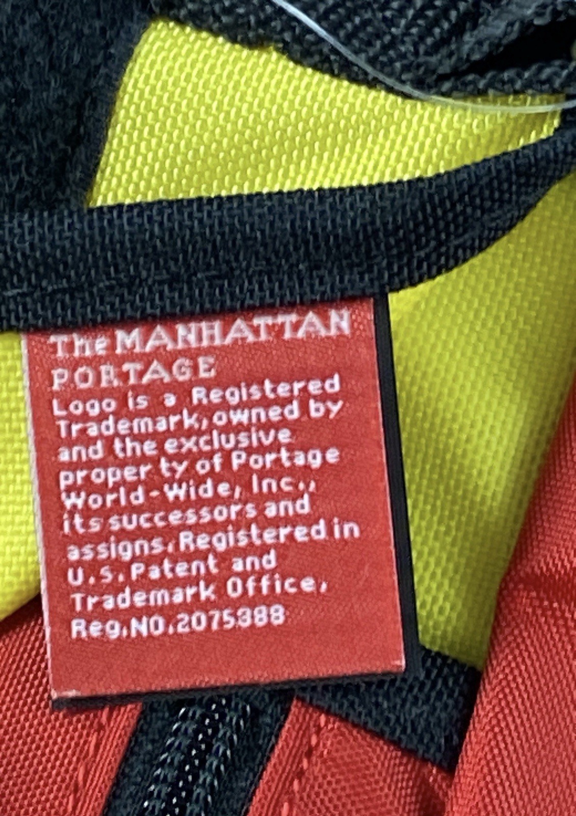 Manhattan Portage Nylon Messenger Bag Crossbody Yellow 11.5” Wide X 7.5” Tall