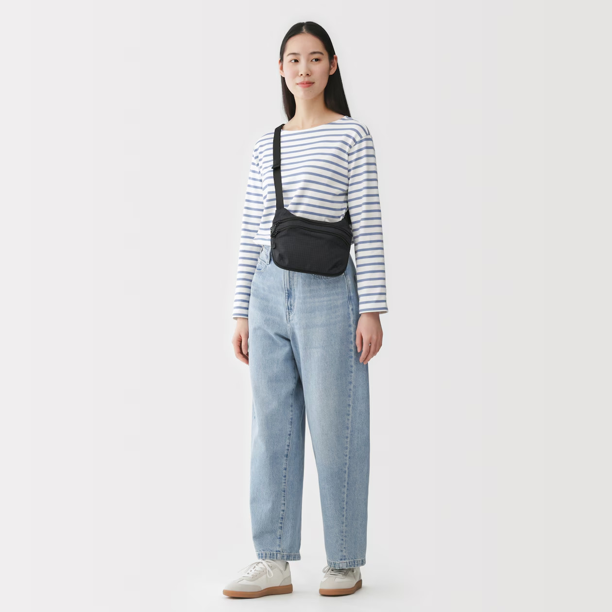 MUJI Water-Repellent Ripstop Mini Shoulder Bag Sling Bag Crossbody Unisex NWT