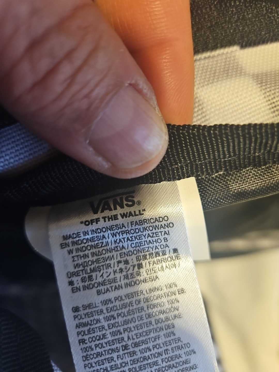 NWOT Vans Old Skool Large Men’s. Backpack – Checkerboard