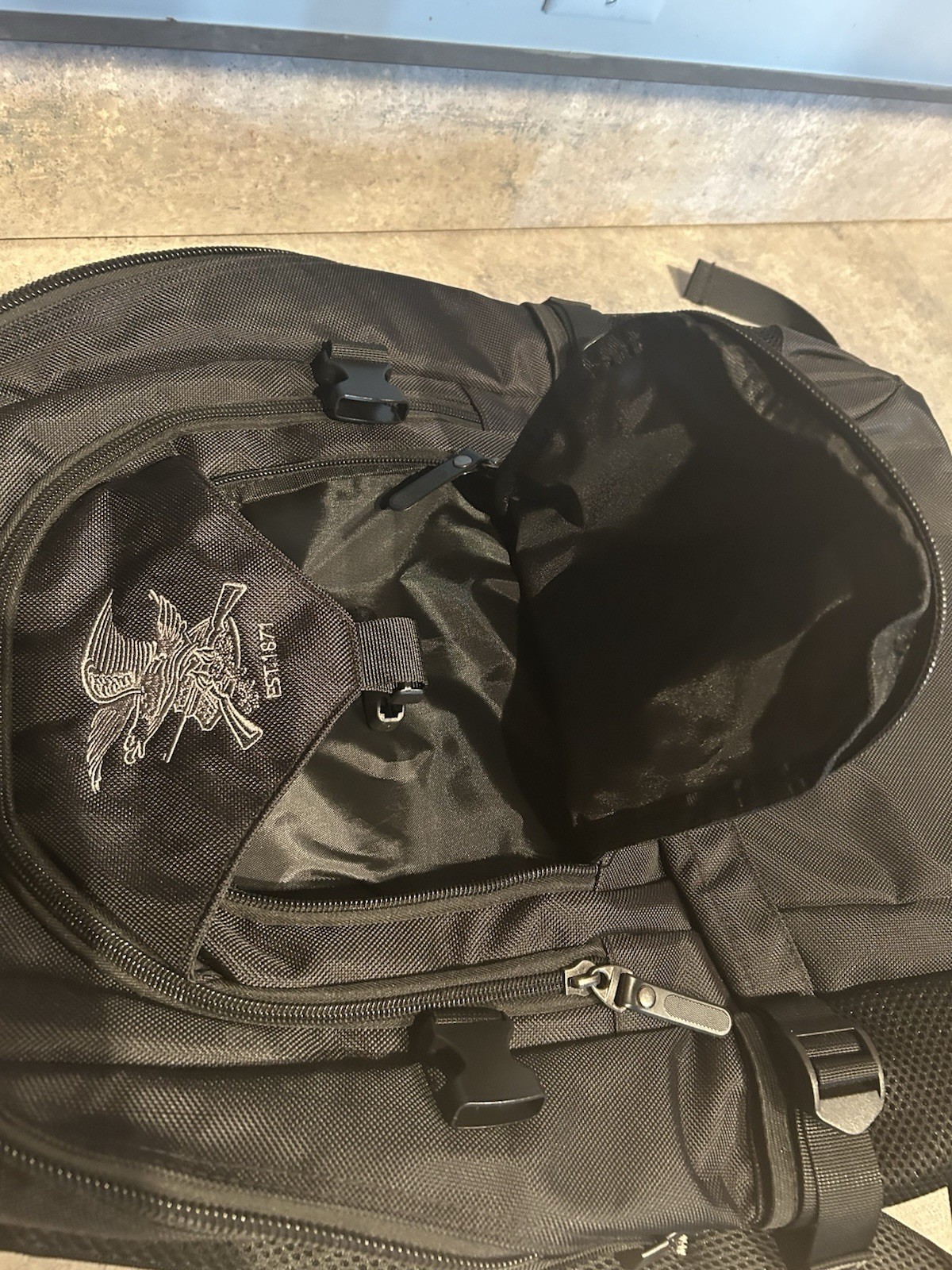 NRA 1871 Logo Black Backpack with Laptop Compartment-