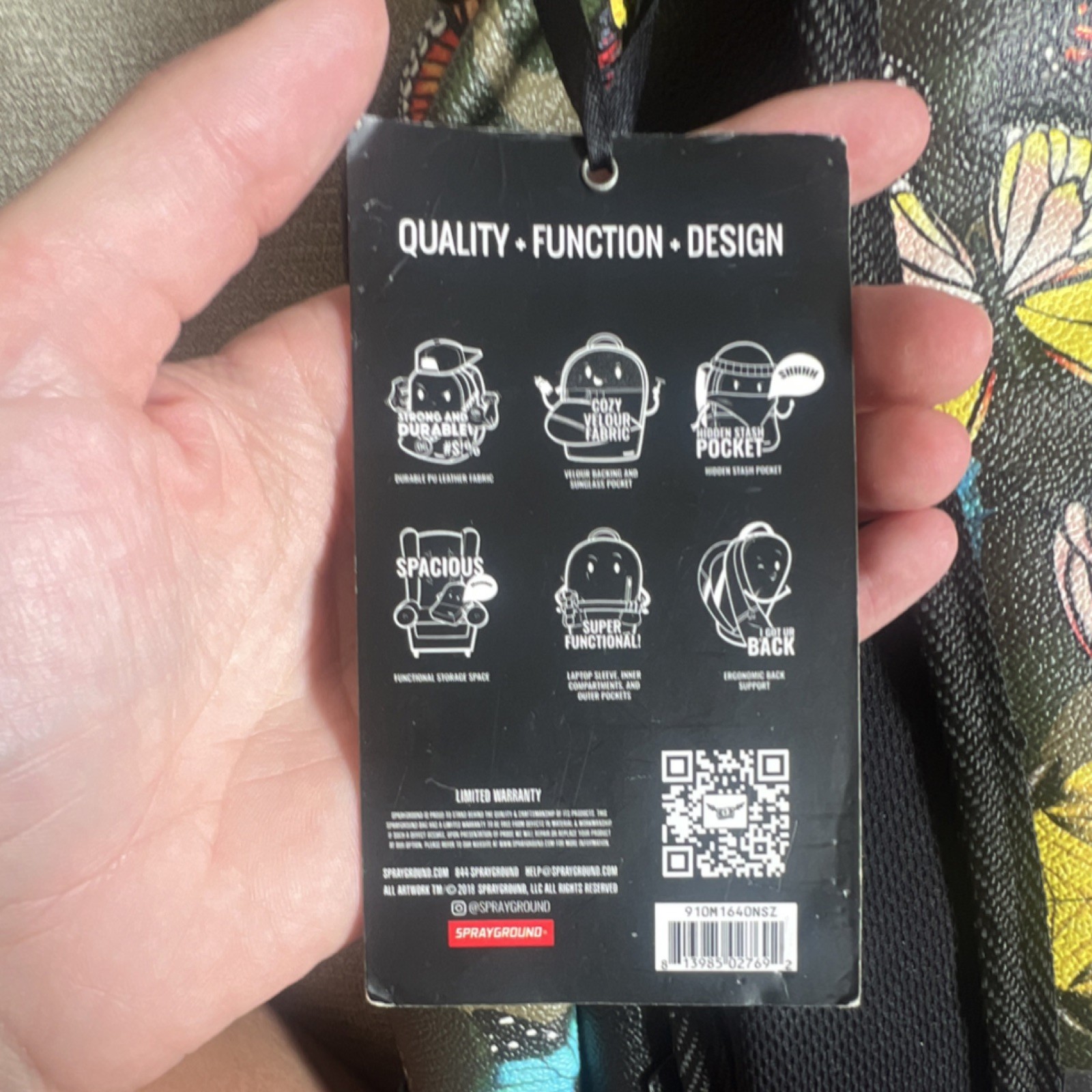 Sprayground Limited Edition The Journey Begins Butterfly Camo Backpack Large