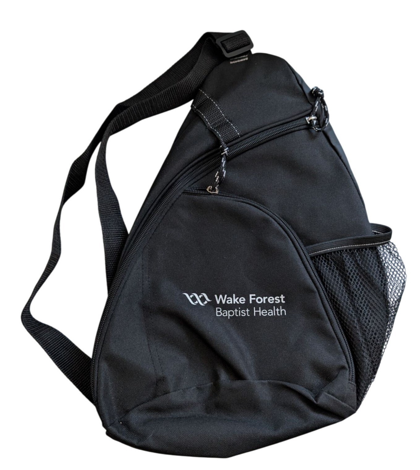 Wake Forest Baptist Health Black Sling Backpack Shoulder Bag Tote