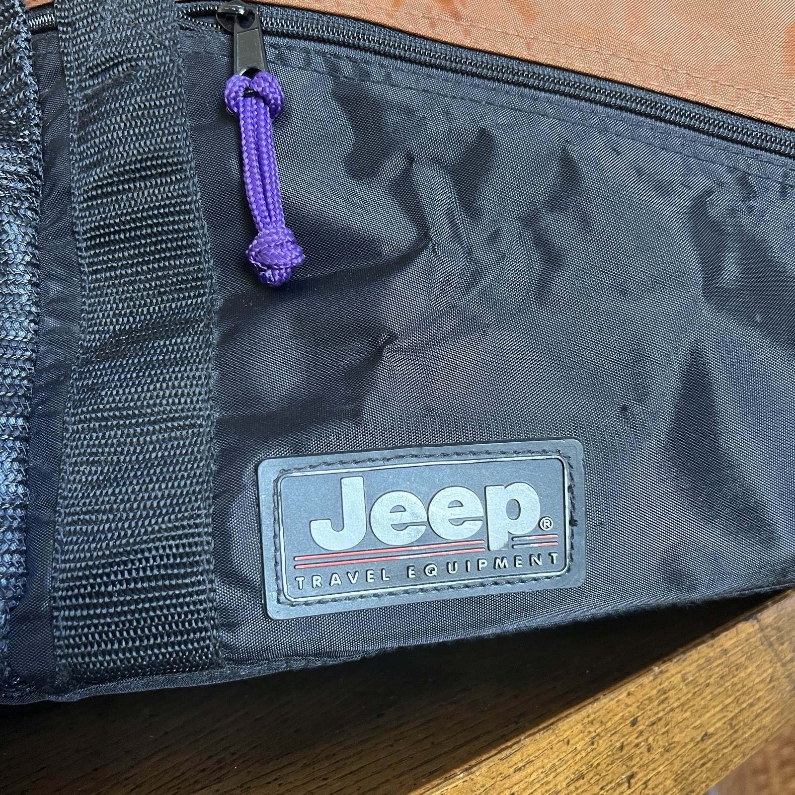 Jeep Duffel Bag Travel Equipment Multicolor Streetwear Gym Work Hike Vintage 90s