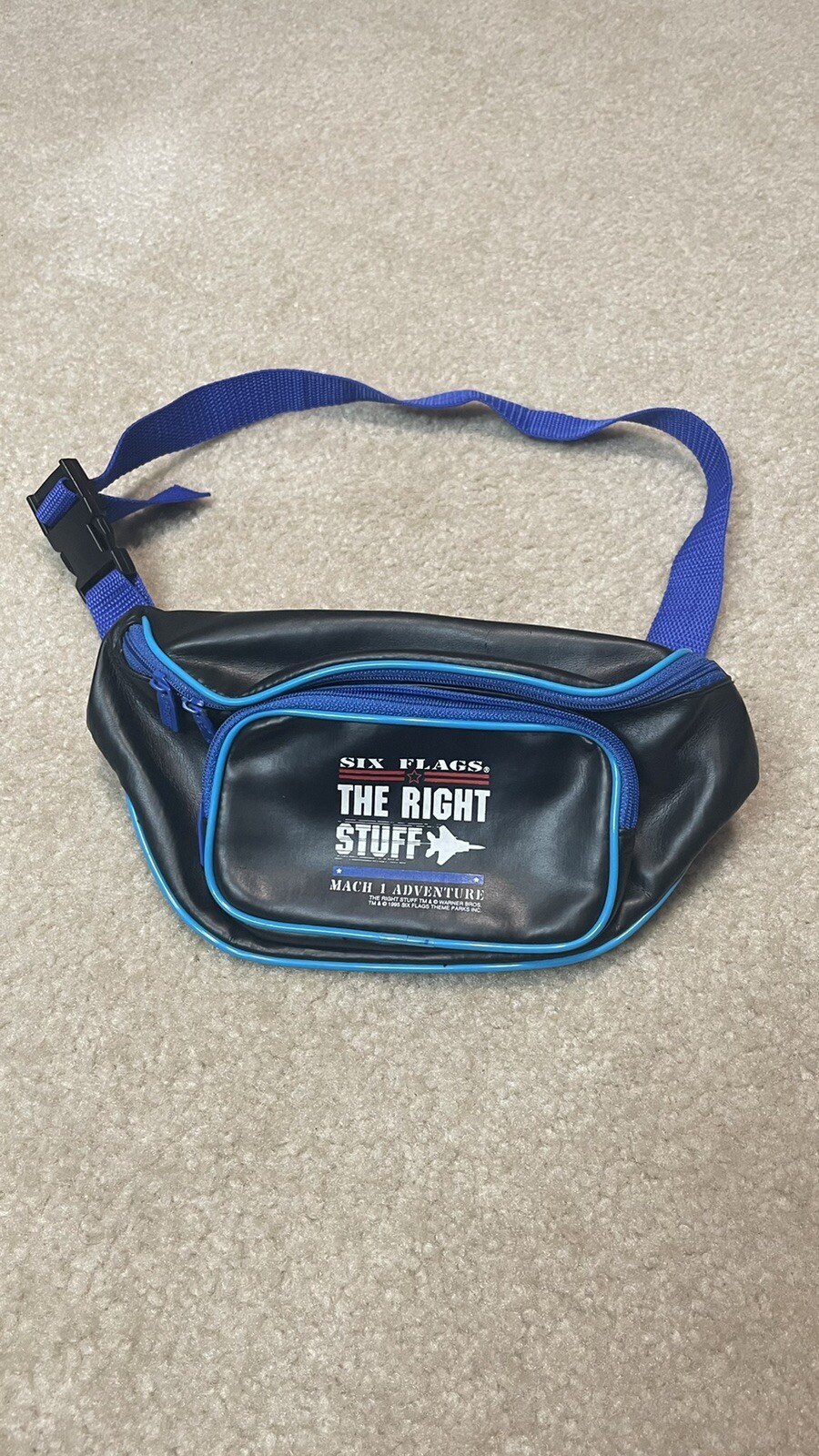 Six Flags “The Right Stuff” Vintage Fanny Pack 1995