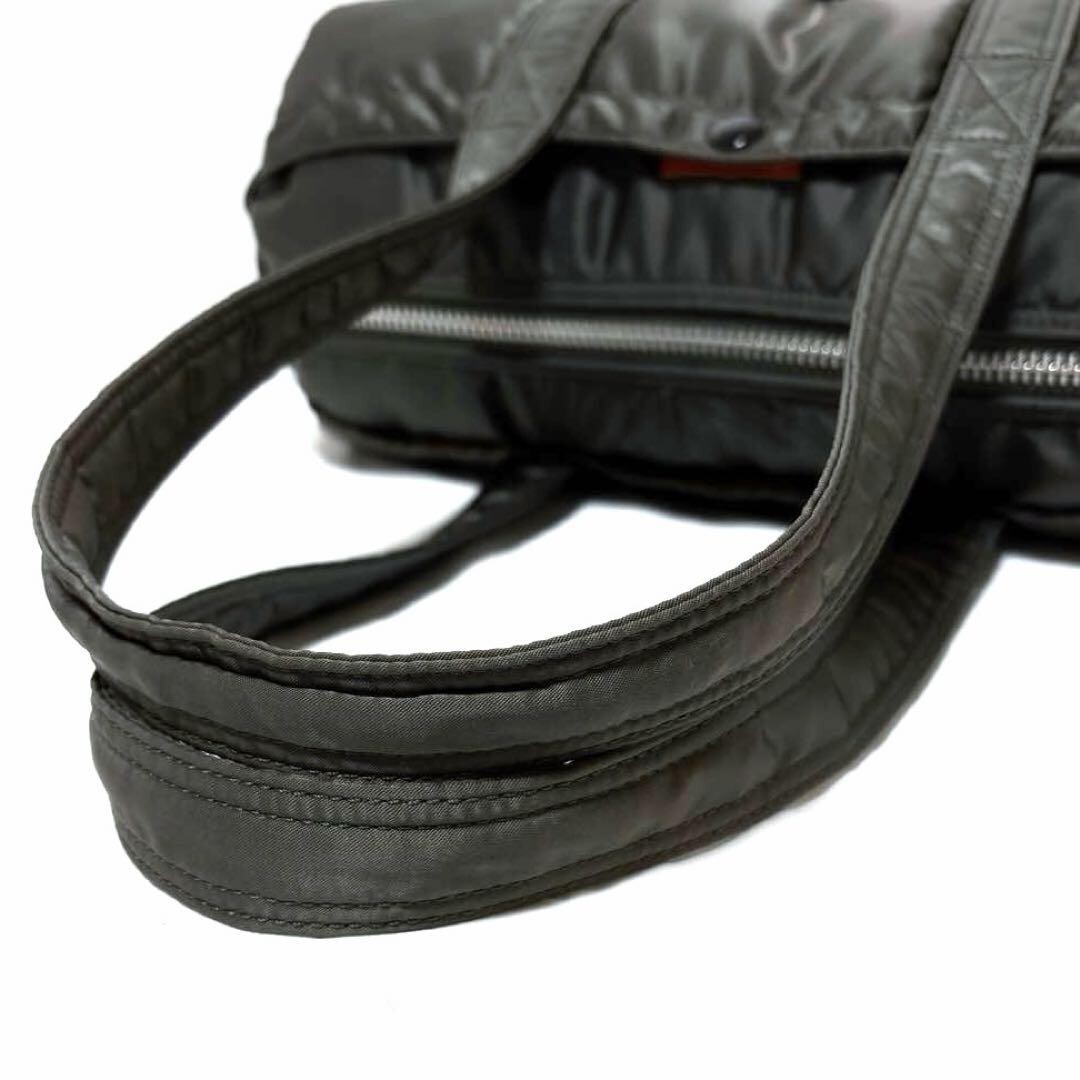 Porter Tanker Gray Mini Boston Duffel Bag L Yoshida Kaban Made in Japan
