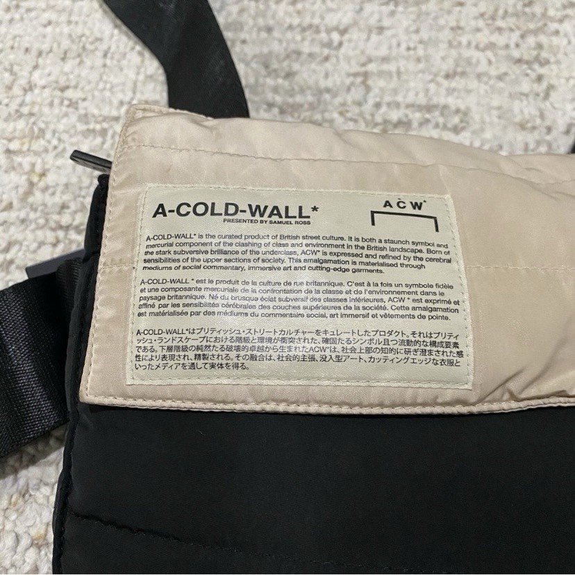 A-Cold-Wall* LTD 100% Nylon Padded Streetwear Gorpcore Utility Beige Unisex Bag