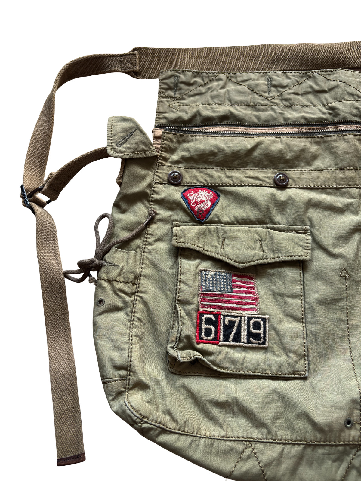 Polo Ralph Lauren Military Mountain Expedition RRL Multipocket Shoulder Bag