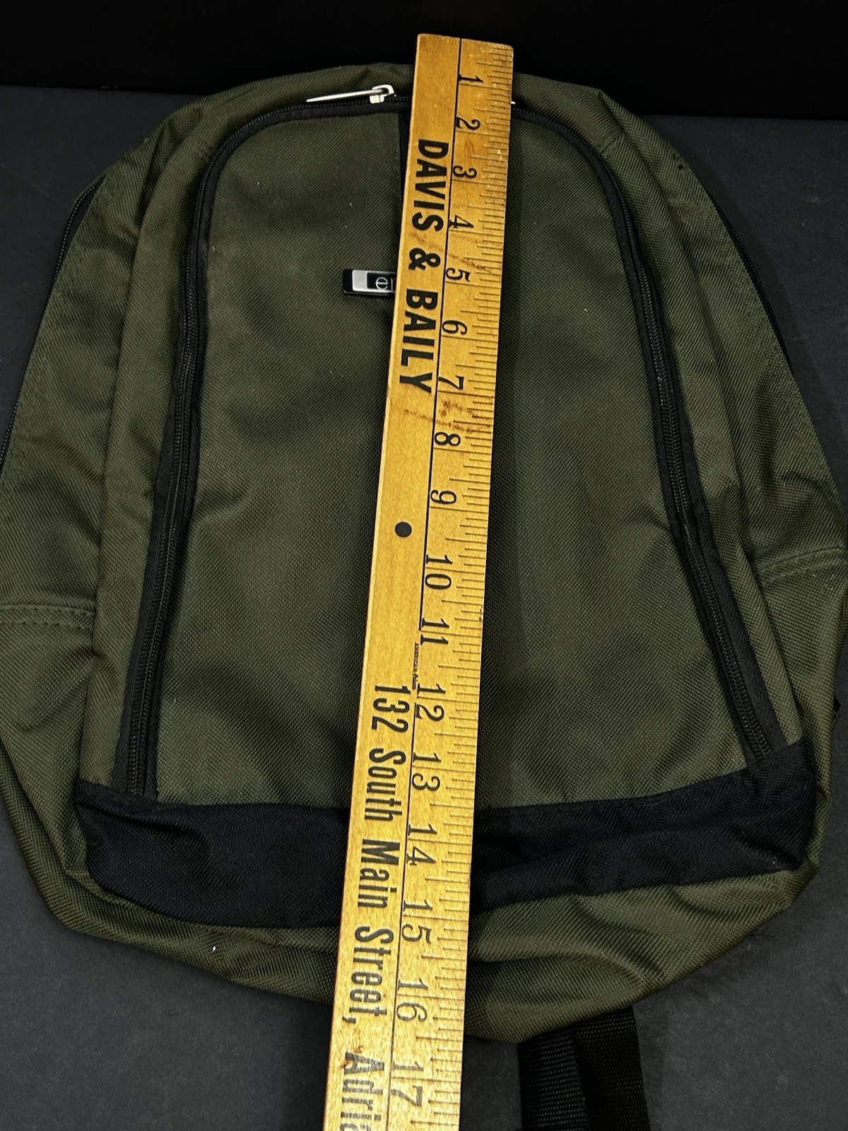 Embark small size ~15″x10″ casual travel backpack Dark Olive Green