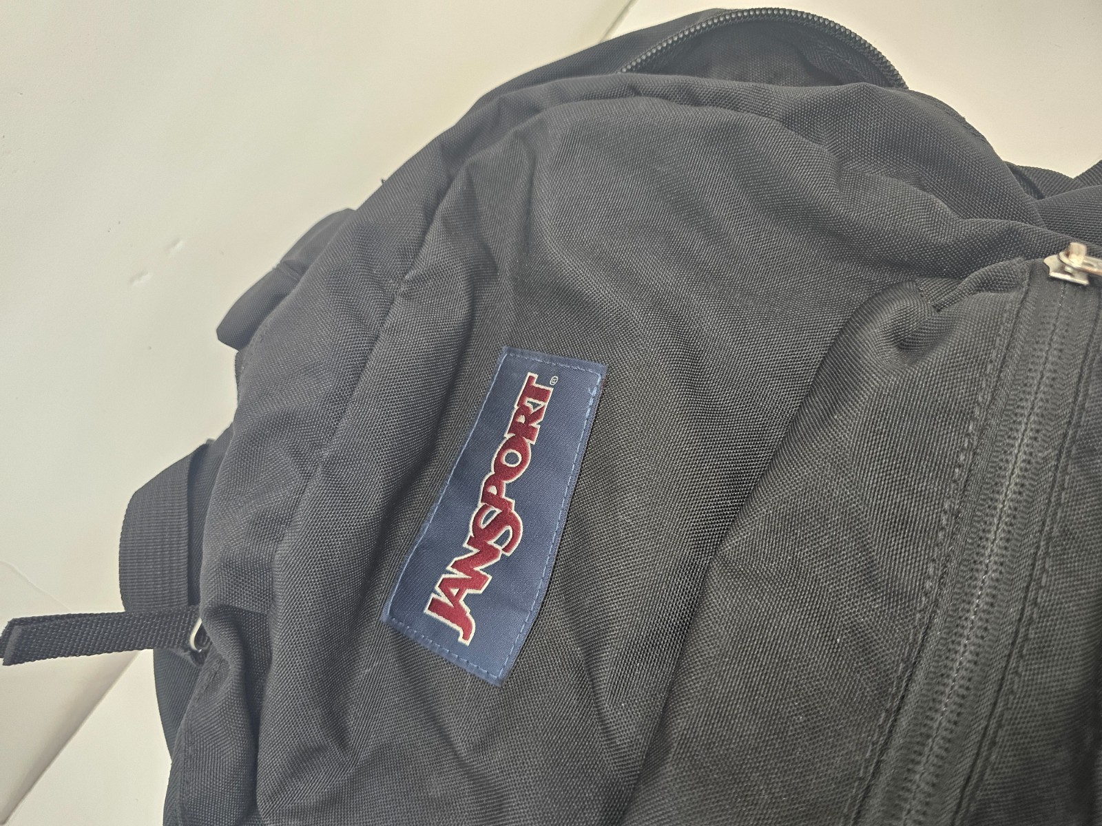 JanSport Cross Town Backpack Black JS0A47LW Water Bottle Pocket Bookbag