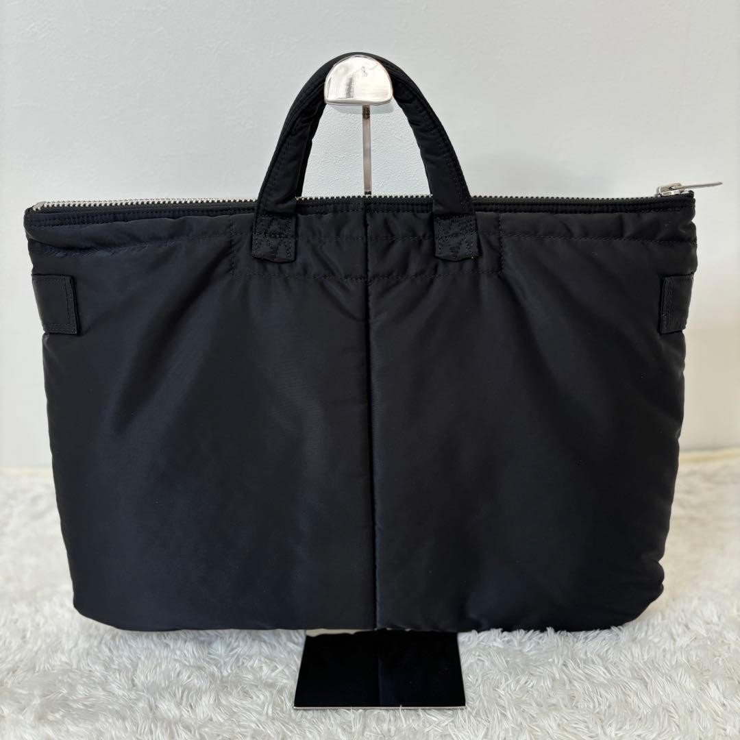 Authentic Porter Black Tanker Briefcase, 34cm x 46cm, Minimal Wear, Mens Bag
