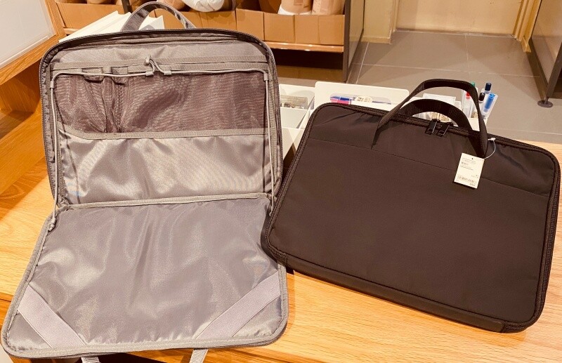 MUJI Laptop Case A4 Black/ Grey 無印良品 可以直接放入使用的電腦包