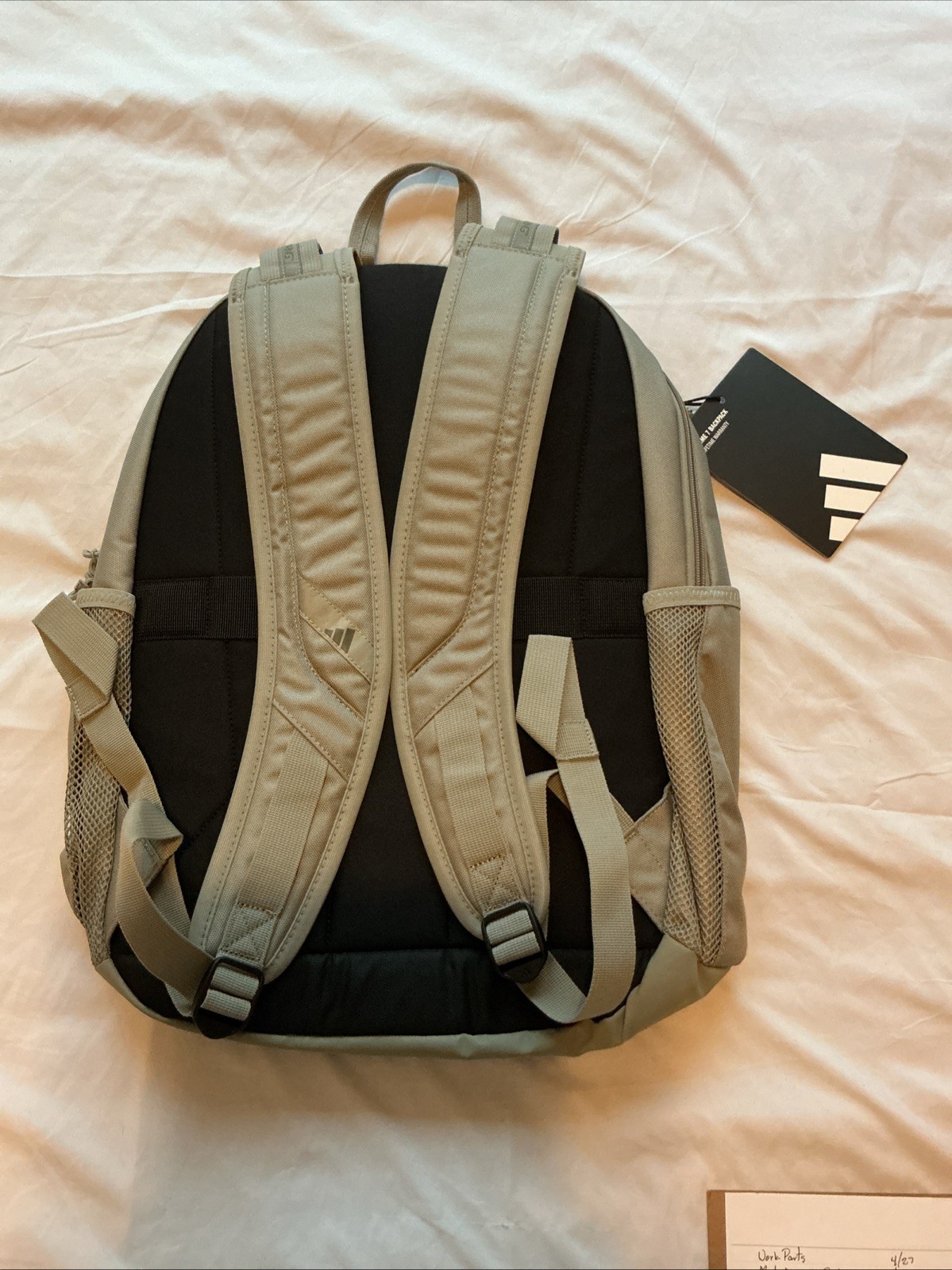 Adidas Prime 7 Backpack Silver Pebble Gray, fits 17″ Laptop, Loadspring Straps