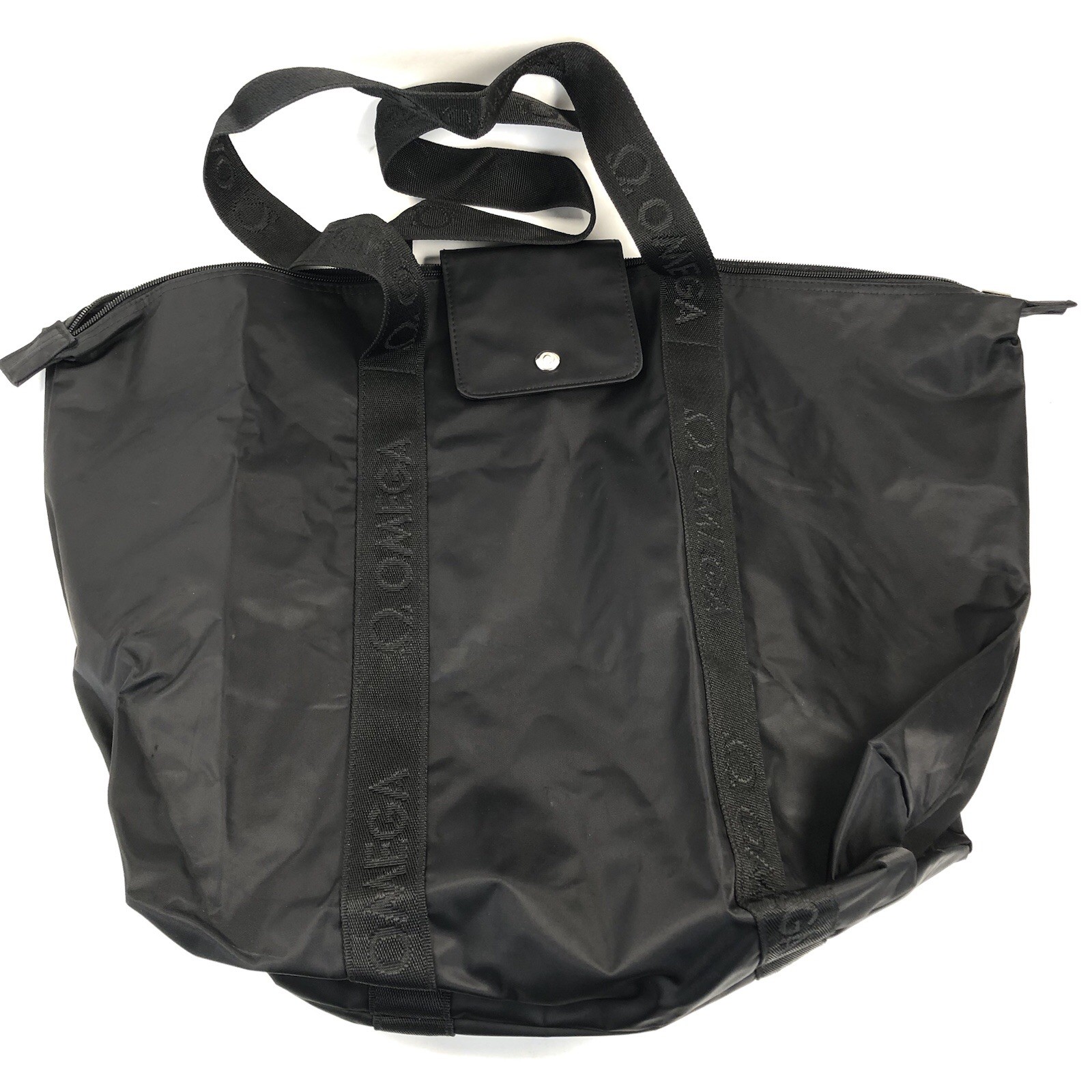 Rare Vintage Omega Speedmaster James Bond Foldable Carry On Duffle Bag Black
