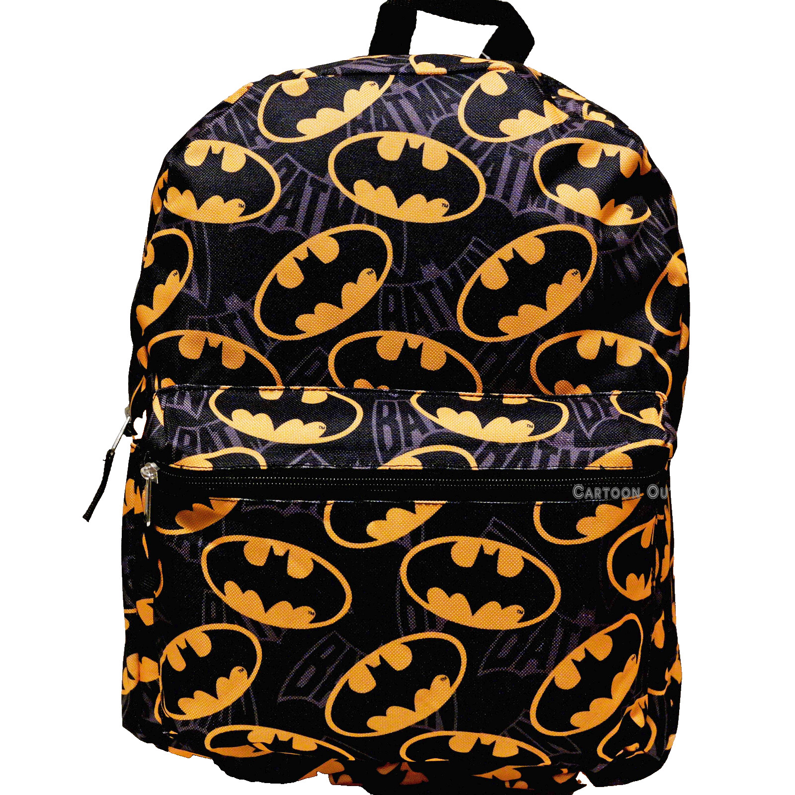 Batman Bat All Over Print 16″ School Backpack Travel Book Bag Marvel New Emblem