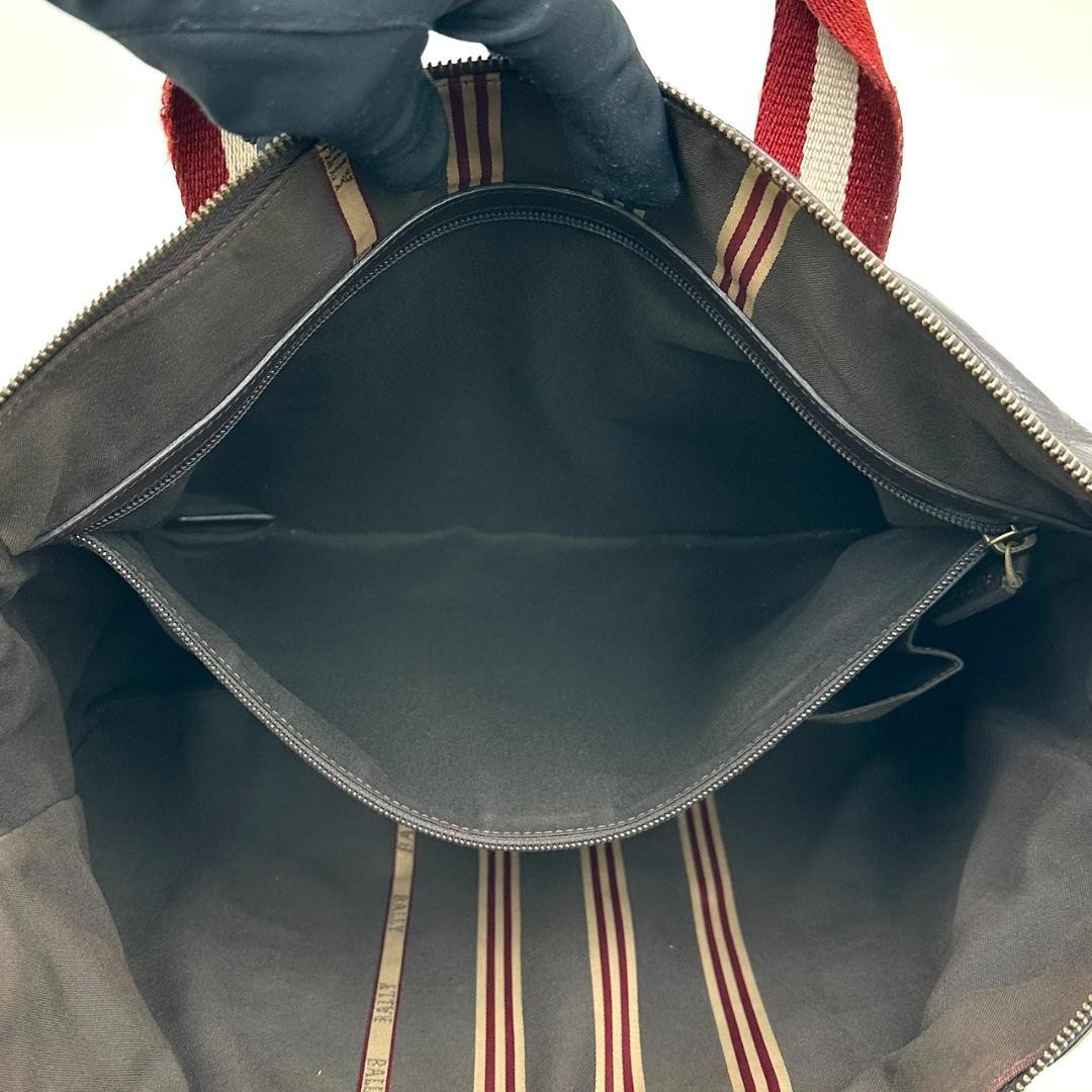 Authentic Bally Business Tote Bag 28cm Leather Brown Men’s Office Bag