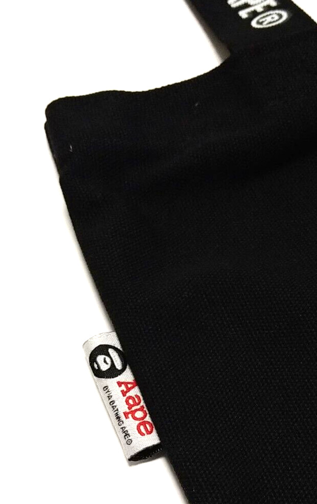 A BATHING APE Canvas Black Tote Bag Magazine Supplement BAPE