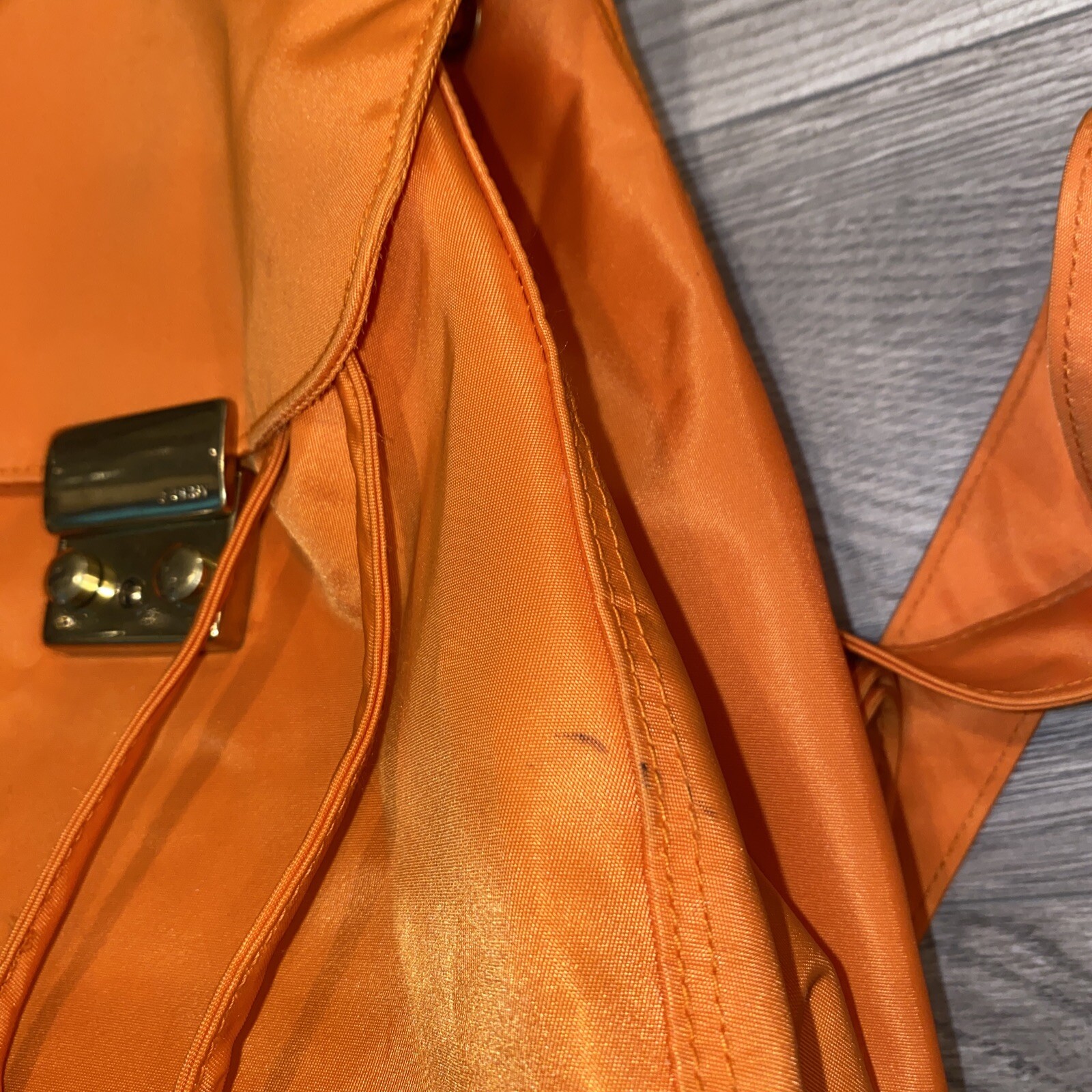 Vintage Y2K DKNY Orange Backpack