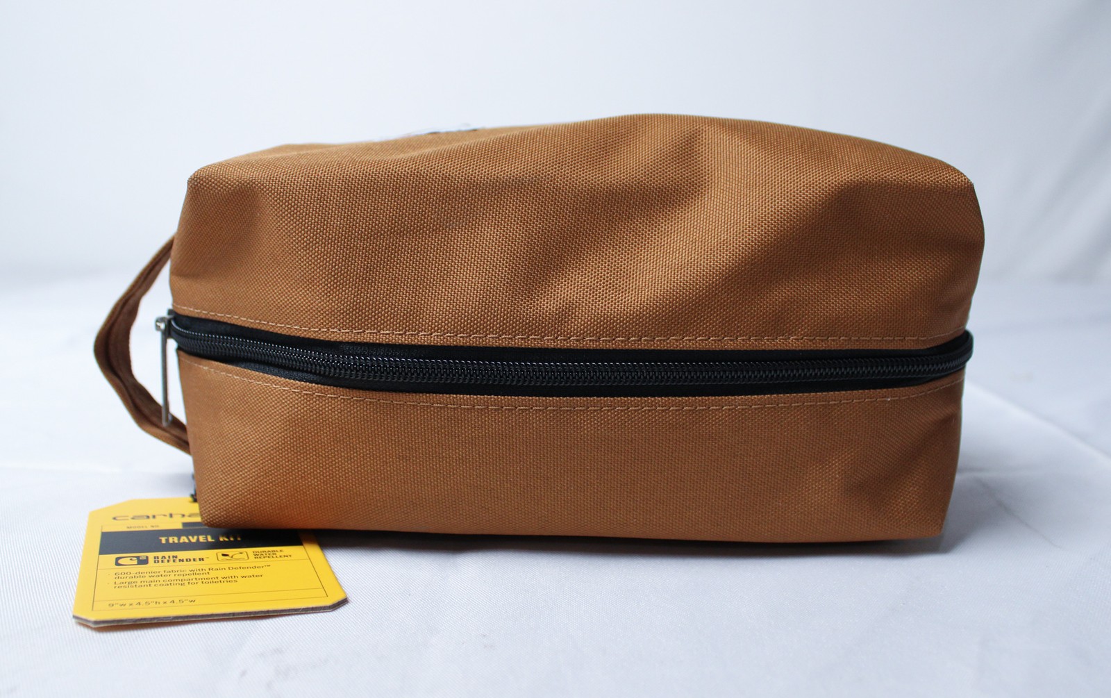 Carhartt Unisex Full Zip Toiletry Travel Kit Bag NC3 Carhartt Brown One Size