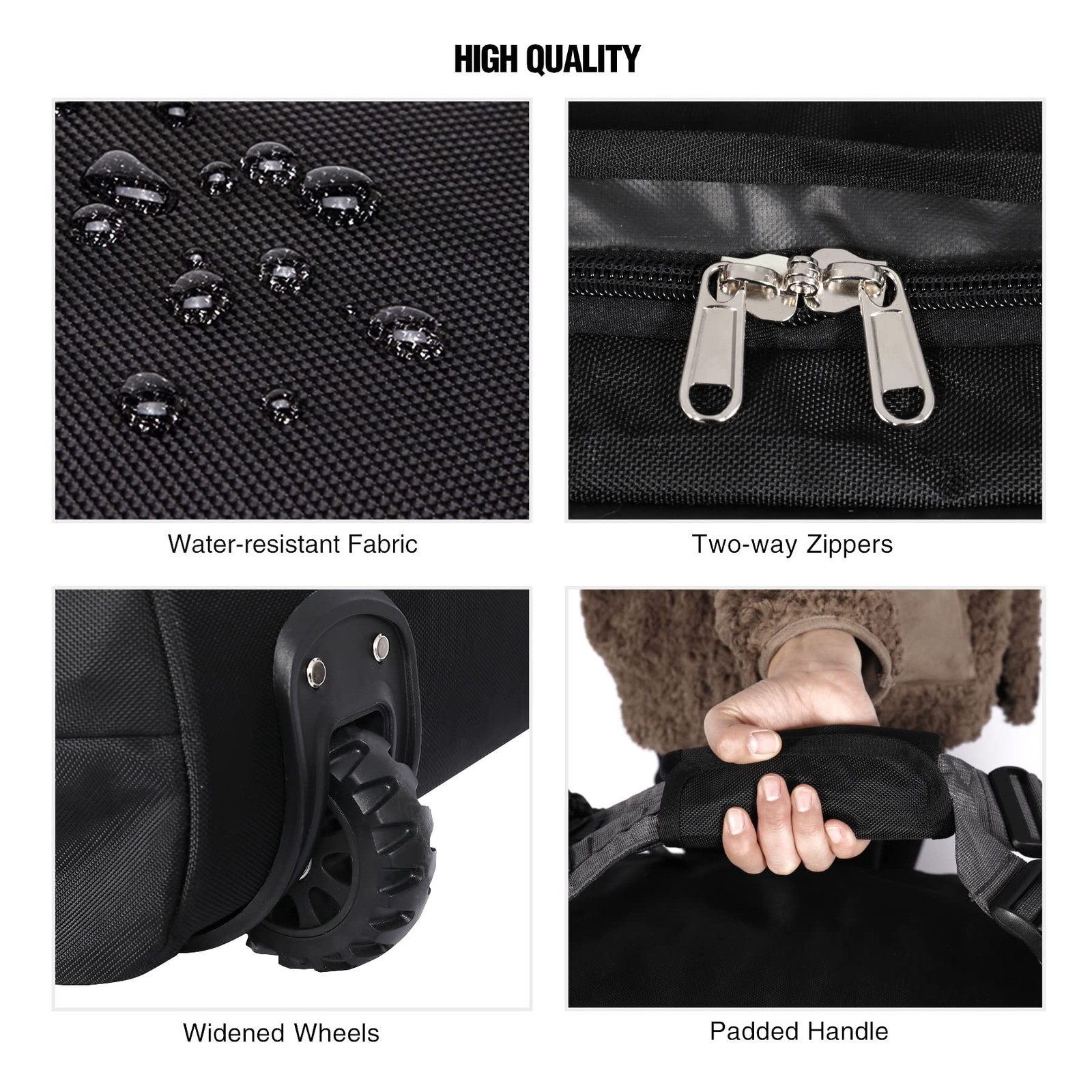 85L/120L/140L Foldable Duffle Bag with Wheels, Large Travel Duffel Bag, 140l …