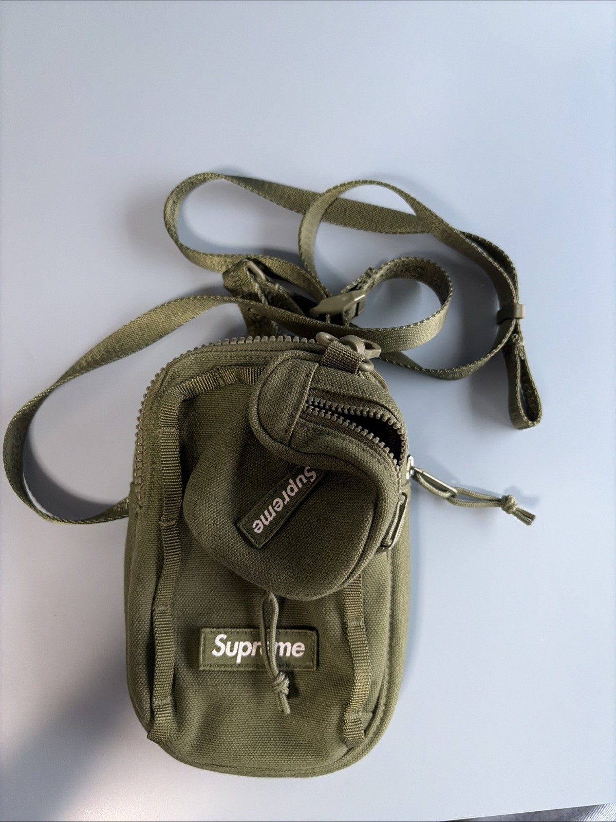Supreme Camera Bag + Mini Pouch Olive Green Used Once