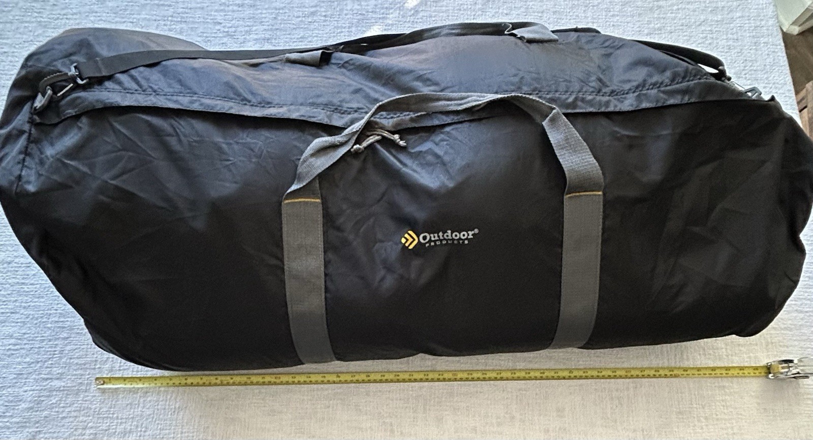 Outdoor Products Delux Black Duffle Bag 2XL 42″H x 18″W x 18″L Shoulder Strap