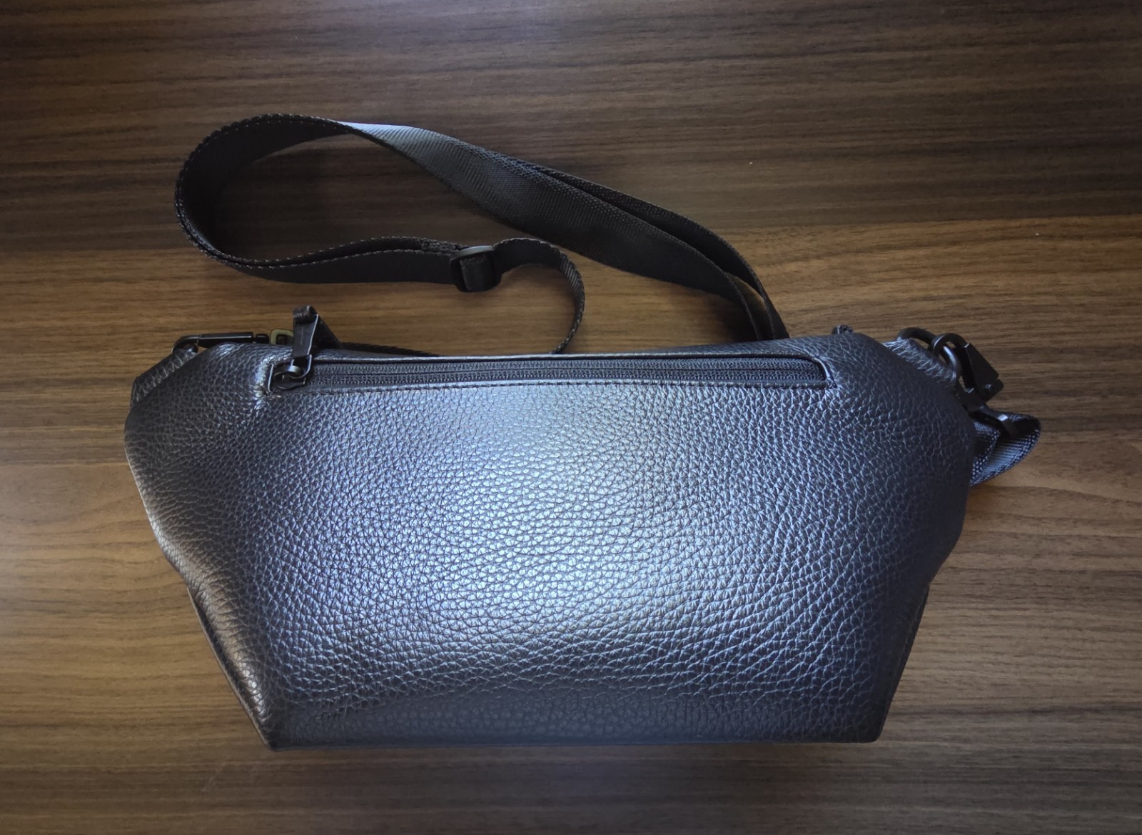 (Open Box) GRAMS28 175 Moon Crossbody Bag Black Zip Adjustable Strap + Dust Bag