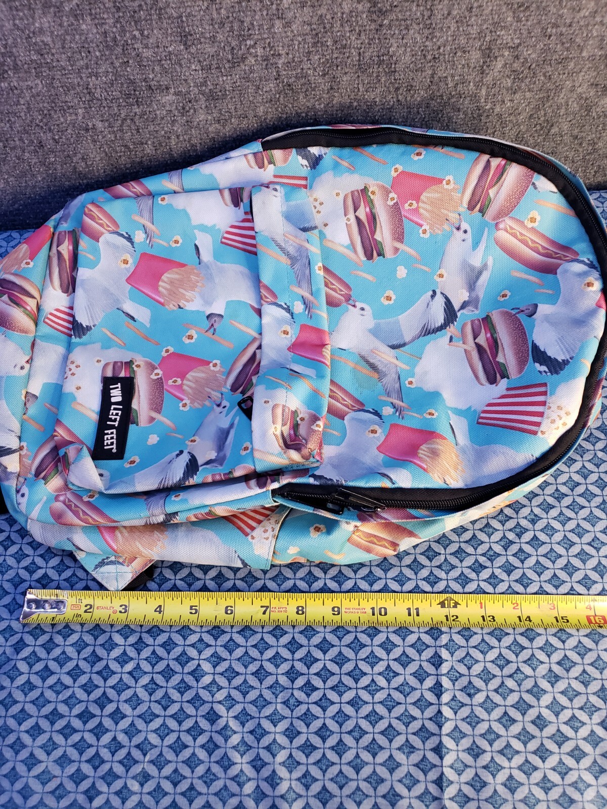TWO LEFT FEET BACKPACK – BIRD FEED (BIG 17X12X6 INCHES
