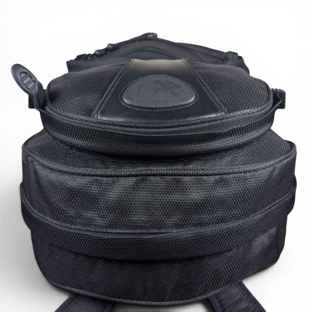 TUMI T2 Backpack Black Leather Commute A4 Large Capacity
