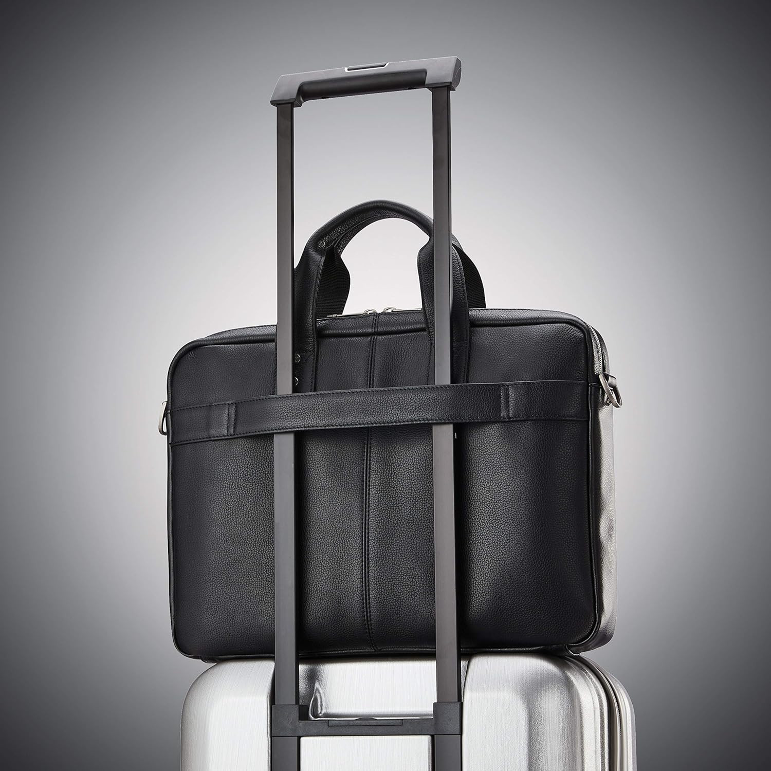 Classic Leather Slim Brief, Black, One Size
