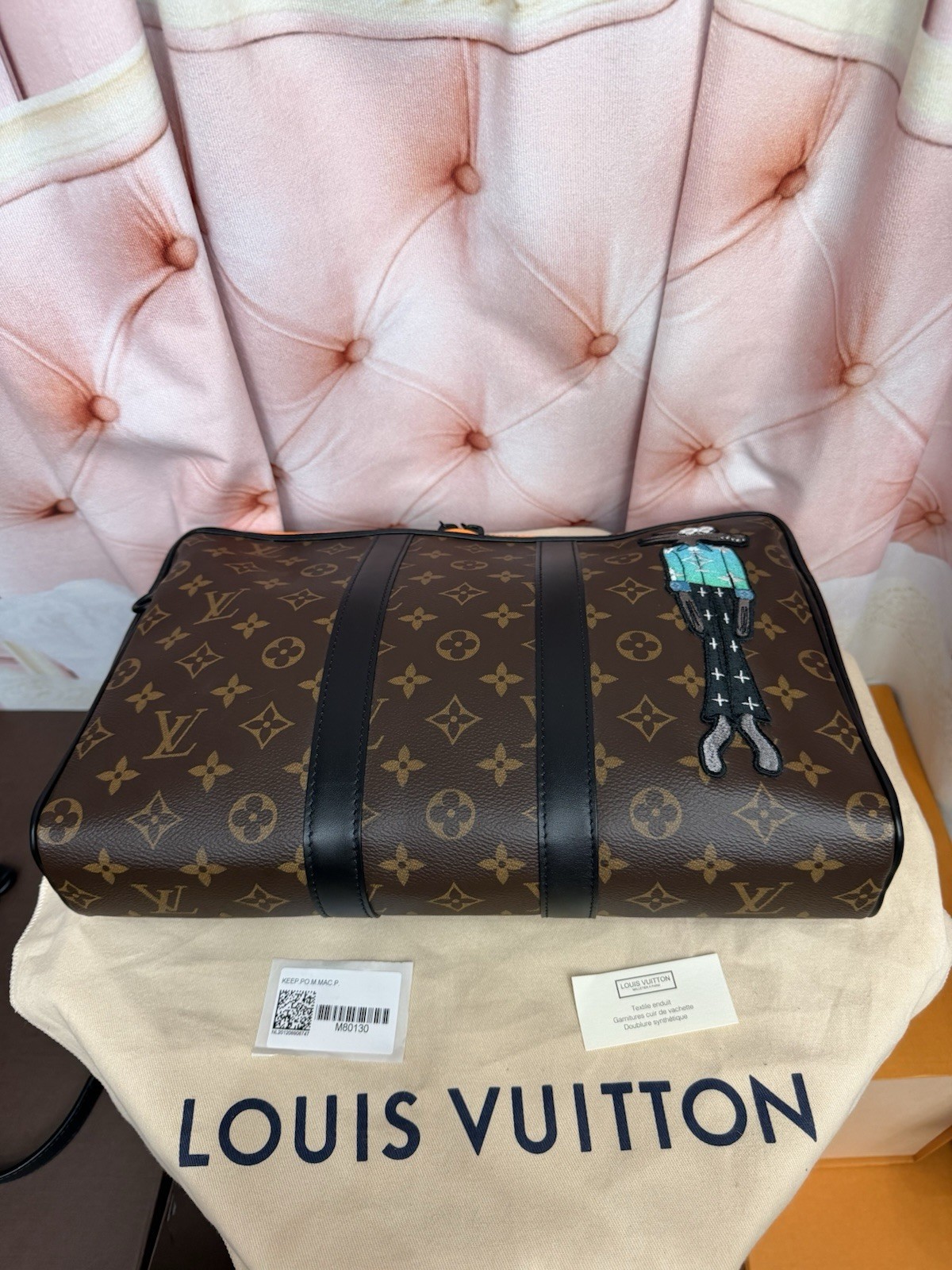 Louis Vuitton LV Friends Cartoon Keepall Pouch Virgil Abloh Monogram New RARE!