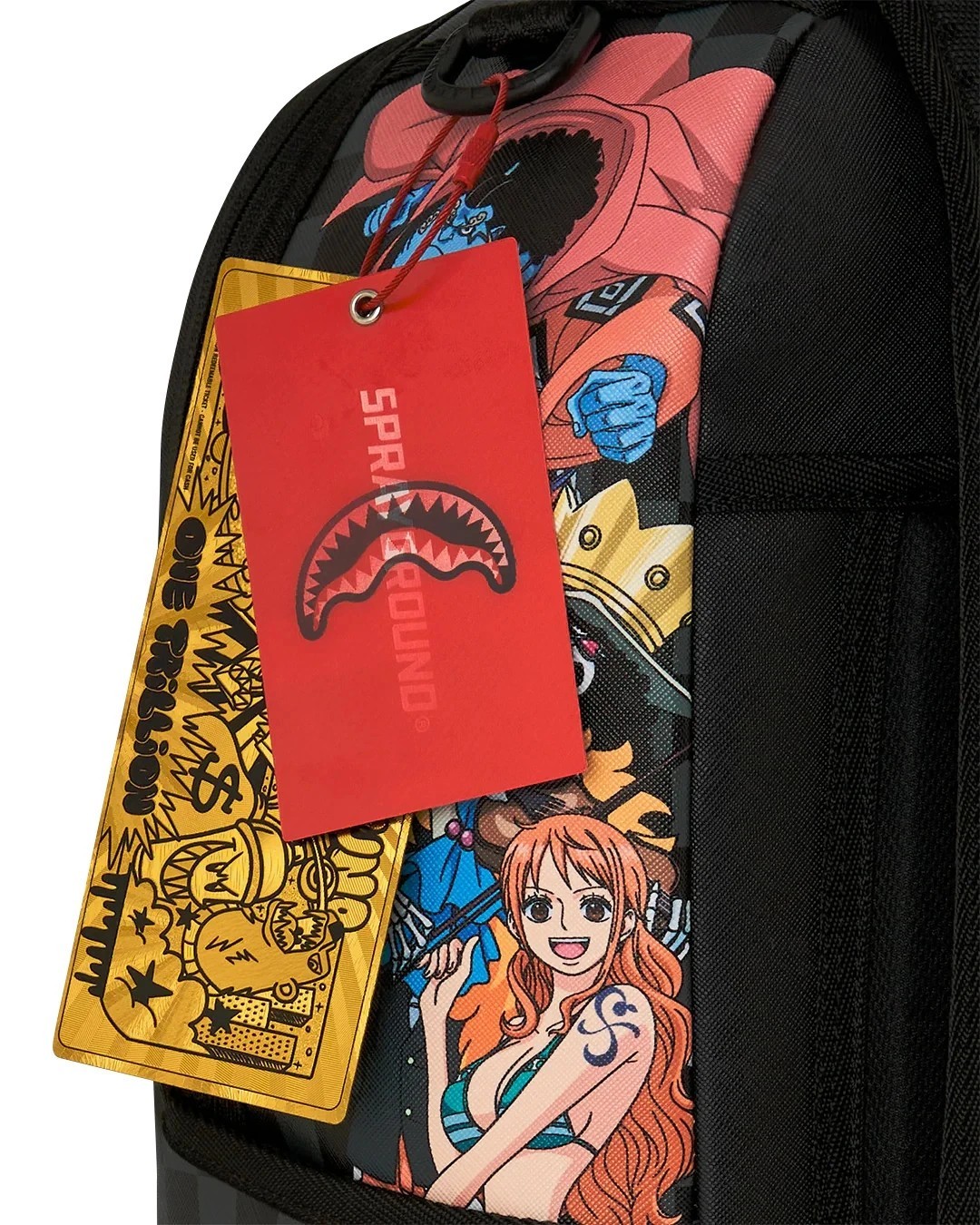 🔥🔥Sprayground One Piece TREASURE HUNT Backpack Black Bookbag Kids School Bag