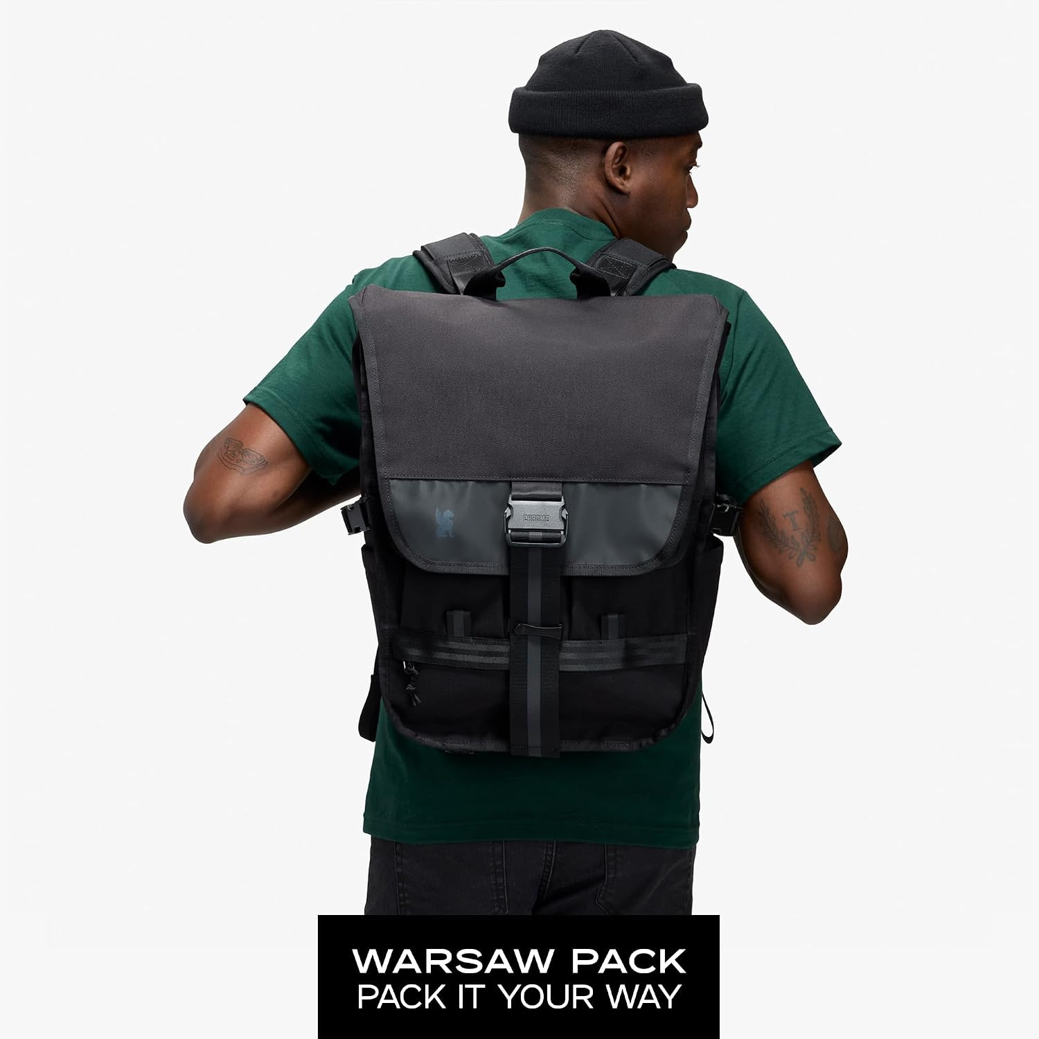 Industries Warsaw 30L Utility Backpack for Travel, Work, School & Hiking – Black