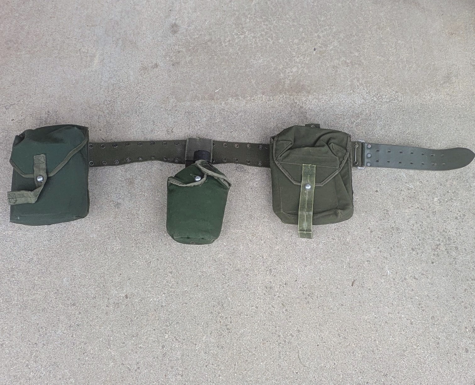 Genuine Swedish Military Canteen Surplus M304 Webbing set Utility Belt