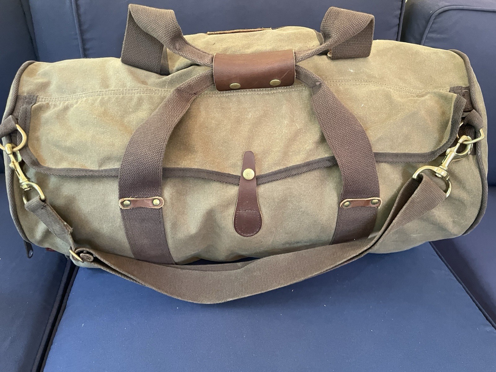 Frost River Explorer Medium Duffel Bag Waxed Canvas Leather Luggage Made in USA