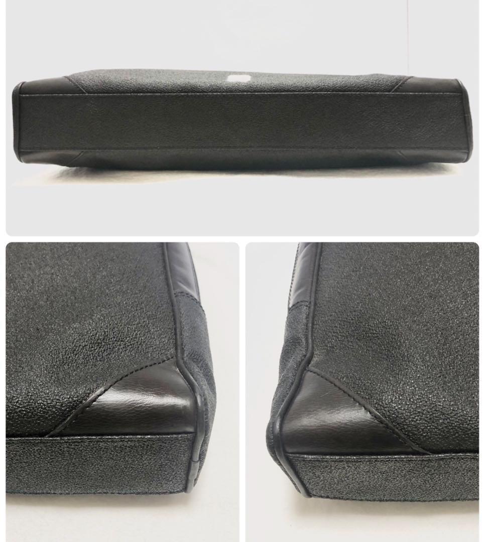 Dunhill Business Bag Briefcase Leather Dark Brown 30×43×6cm