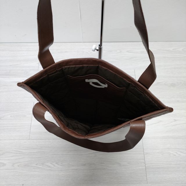 YOKE 22AW new goods QUILTED LEATHER TOTE BAG sheepskin Tote Bag Brown 3-0523G◎