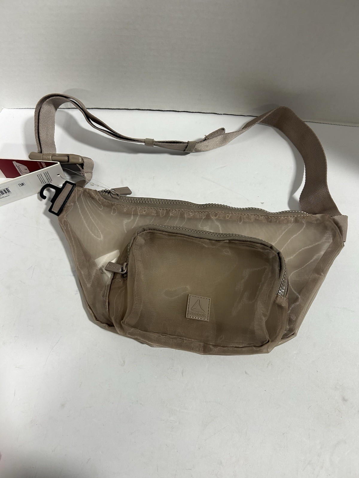 Reebok Monet Fanny Pack 1.75 L Capacity Tan Opaque 6 X 13 1/2 New With Tags