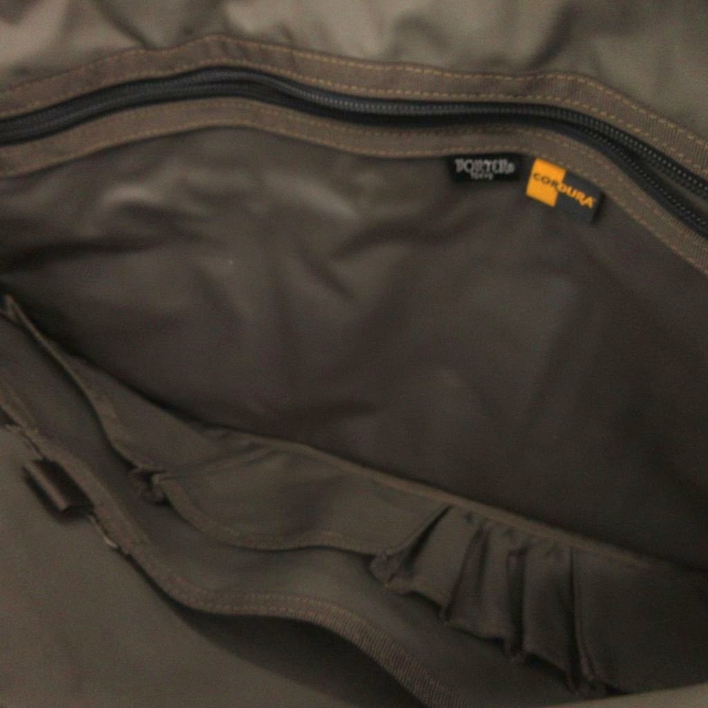 Yoshida PORTER TENSION Hand2way Bag Cordura Nylon Khaki Mens Made in JAPAN