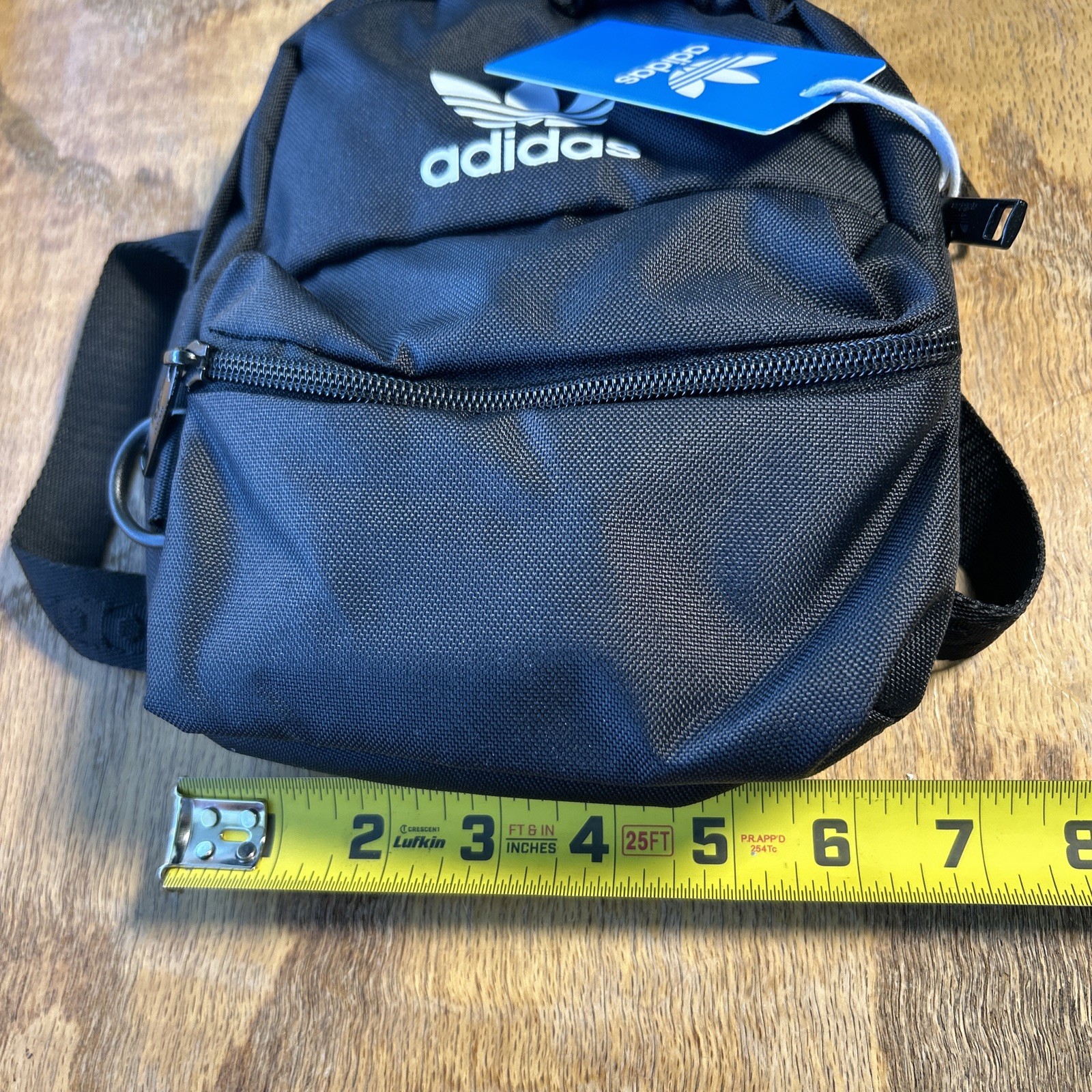 Adidas Trefoil 2.0 Mini Backpack Small Travel Bag Black White Unisex Adult Kids