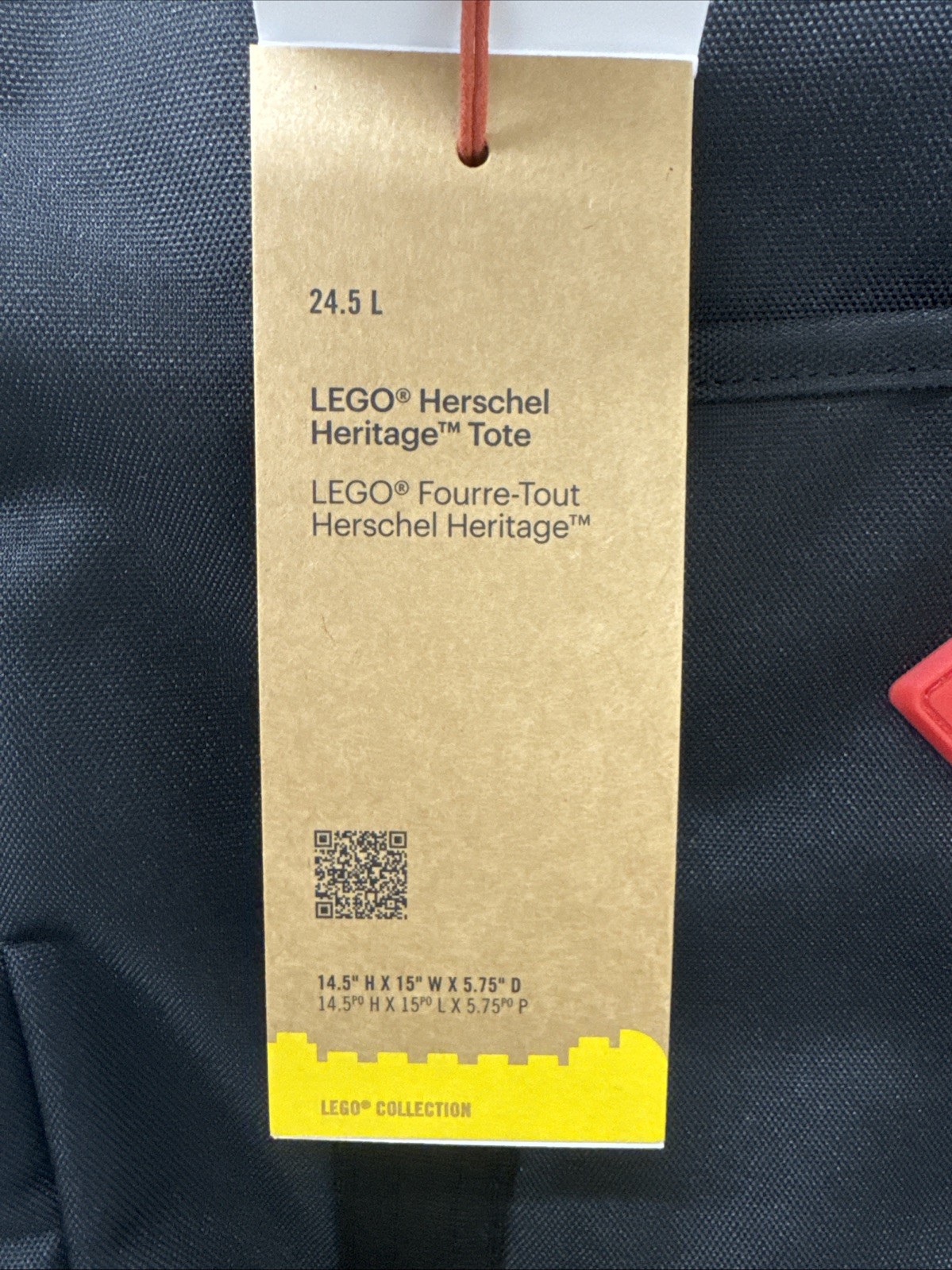Herschel Supply – Herschel Heritage LEGO Tote Bag – Abstract Bricks – 24.5L