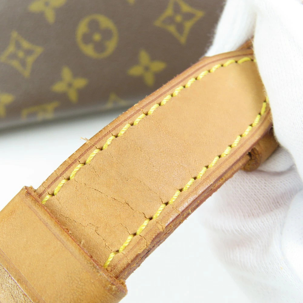Louis Vuitton Gibessiere GM Monogram Shoulder Bag Pad PVC Vachetta