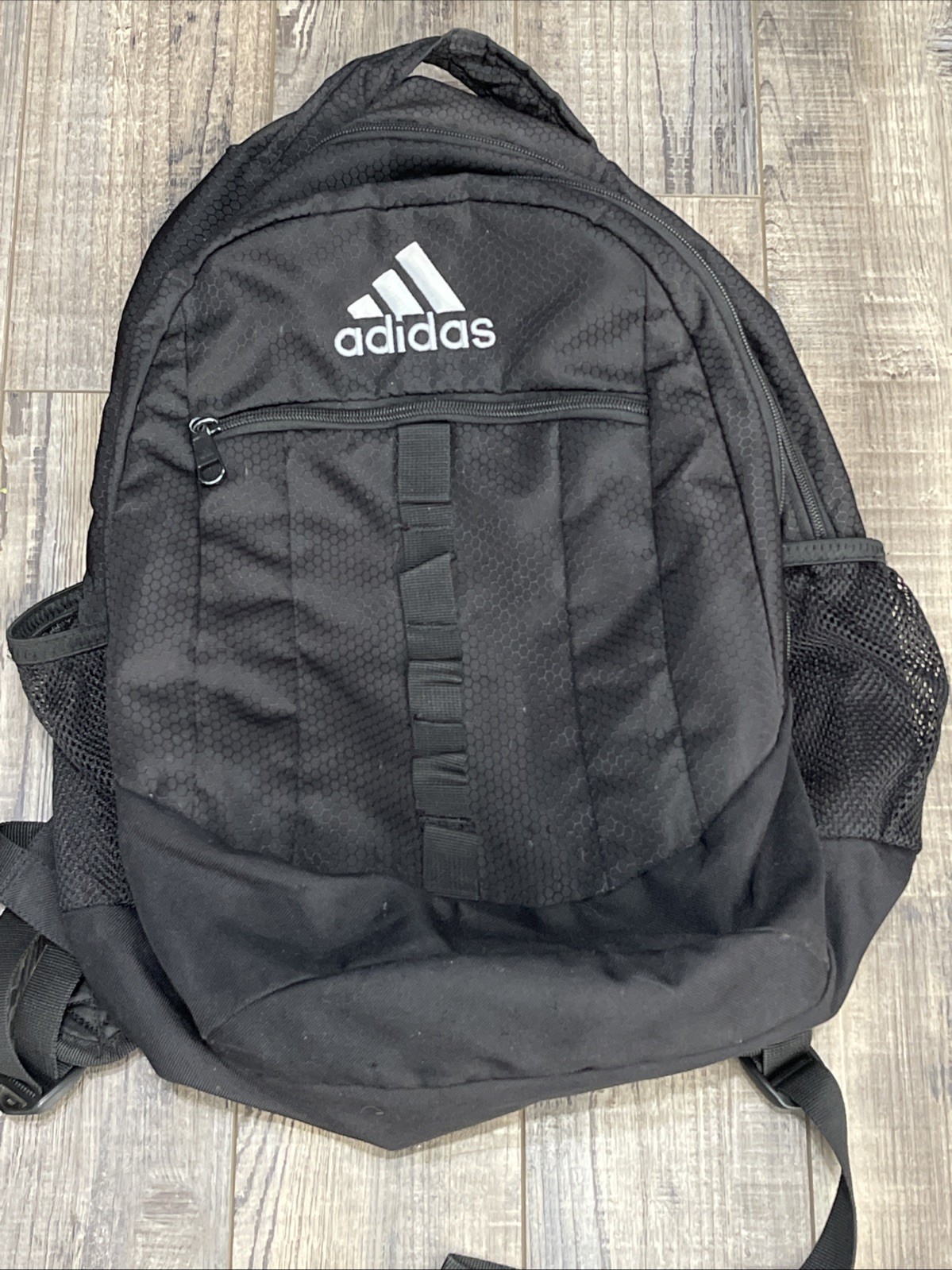 Mens Adidas Black Backpack Large Lots Of Storage See Photos