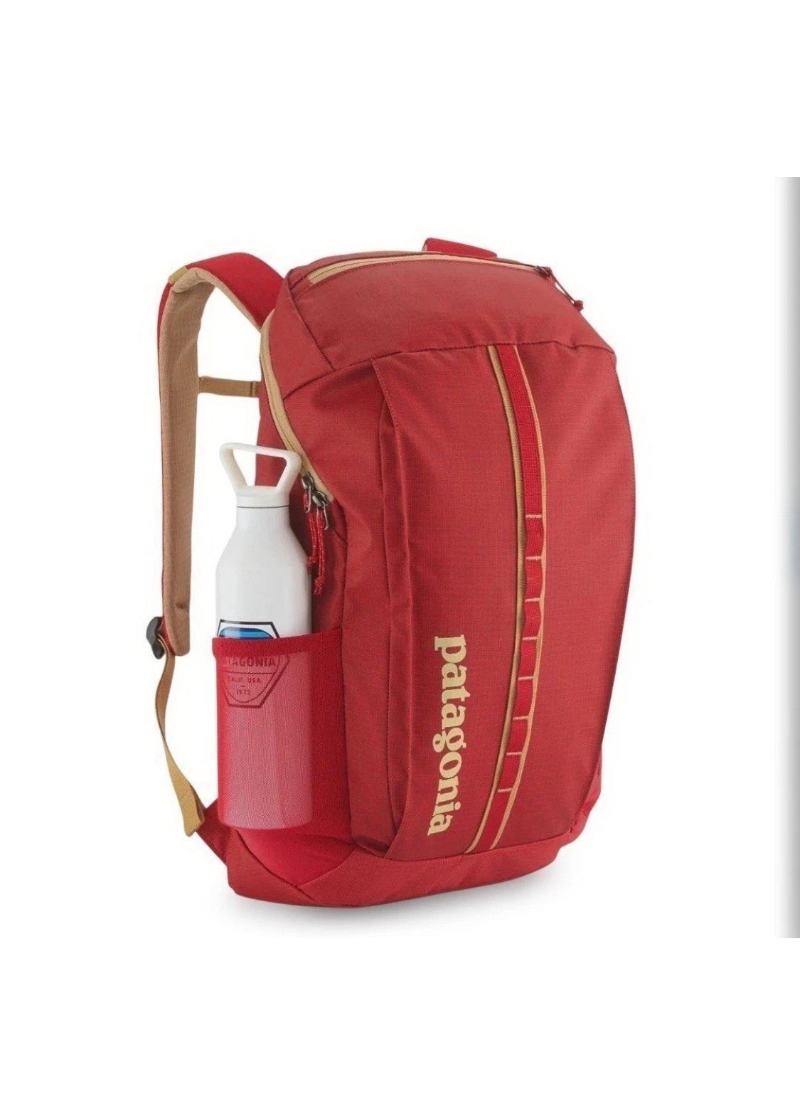 Patagonia Black Hole Touring Red Backpack 25L Tan Accents Unisex