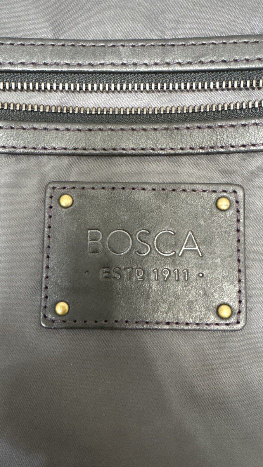Vintage Leather BOSCA black leather Attache Briefcase travel Bag W/ Laptop Case