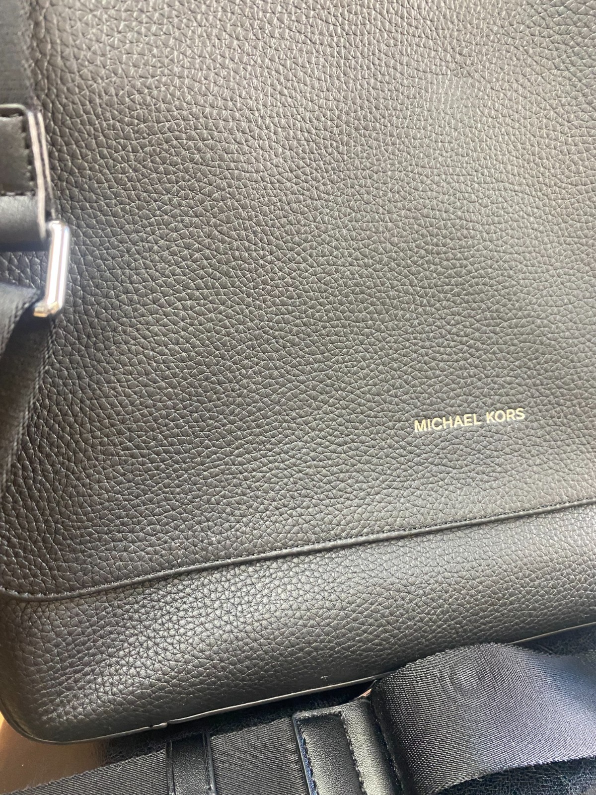 Mason 33S0LMSM7E Explorer MSGR Leather Messenger Bag In Black