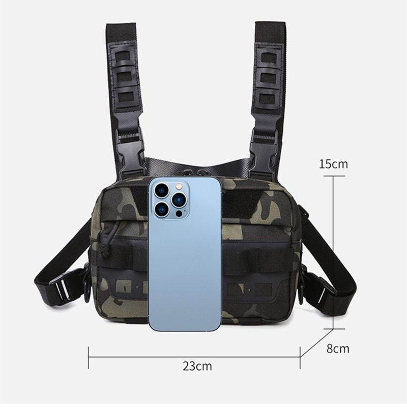 Multi-function Chest Pack Men Chest Bag Outdoor Cycling Hiking Running Vest Bag